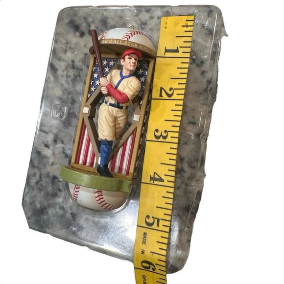 Vintage Heirloom Collection Baseball Ornament in Box Plays Take Me Out Ballgame - Picture 7 of 16